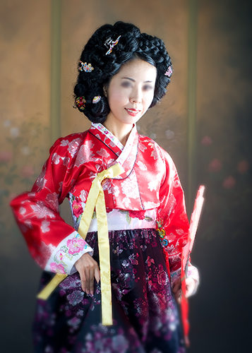 韓国伝統衣装撮影
